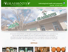 Tablet Screenshot of grassrootsnaturalmarket.com